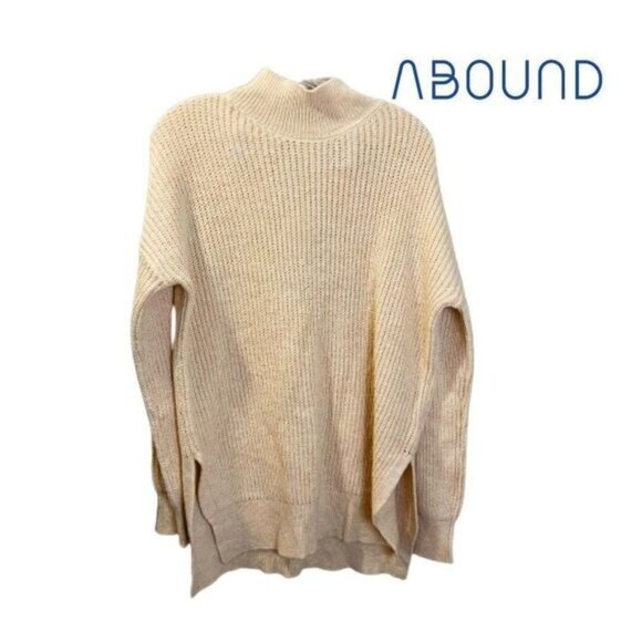 ABOUND Cozy Mock Neck Dolman Tunic Knit Pullover Sweater NWT - Picture 2 of 7